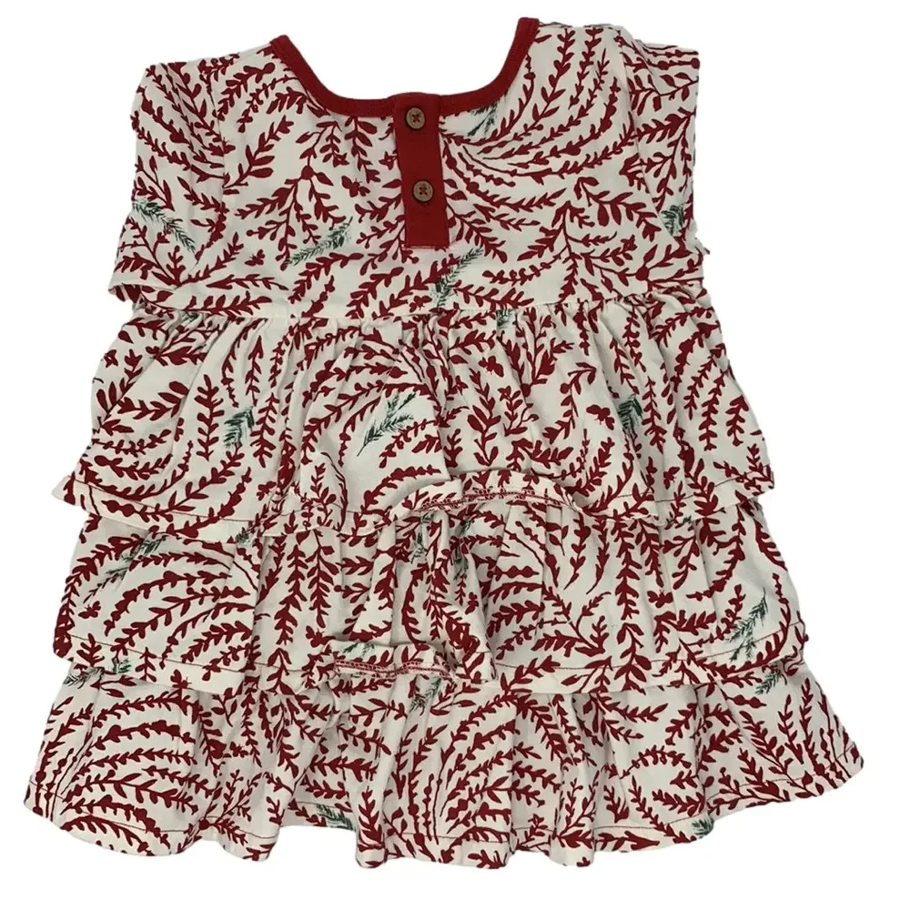 Burt’s Bees Long Sleeve Ruffle Dress w/ Leggings